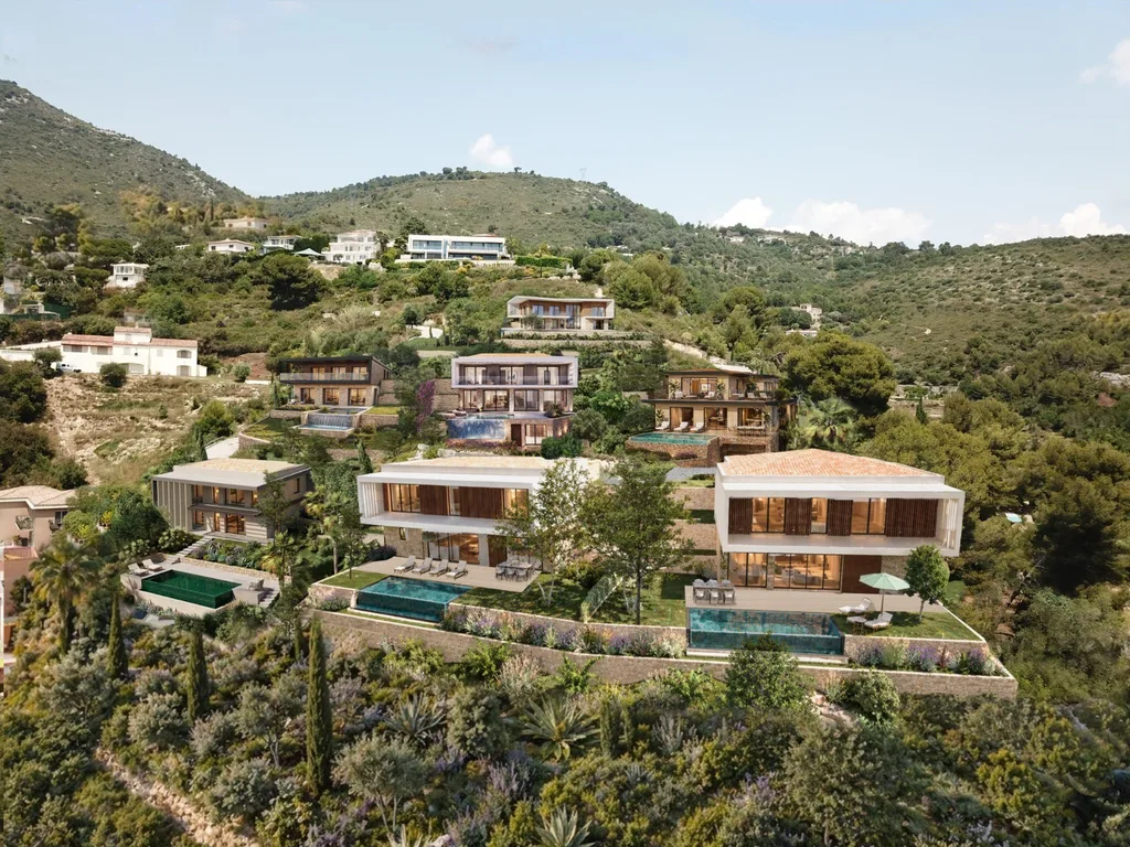Implantation des villas sur le site