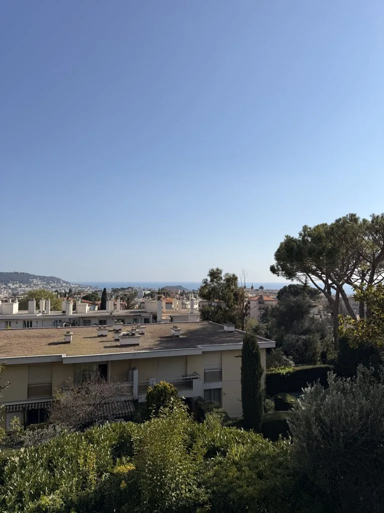 2 pièces vue mer Nice Cimiez
