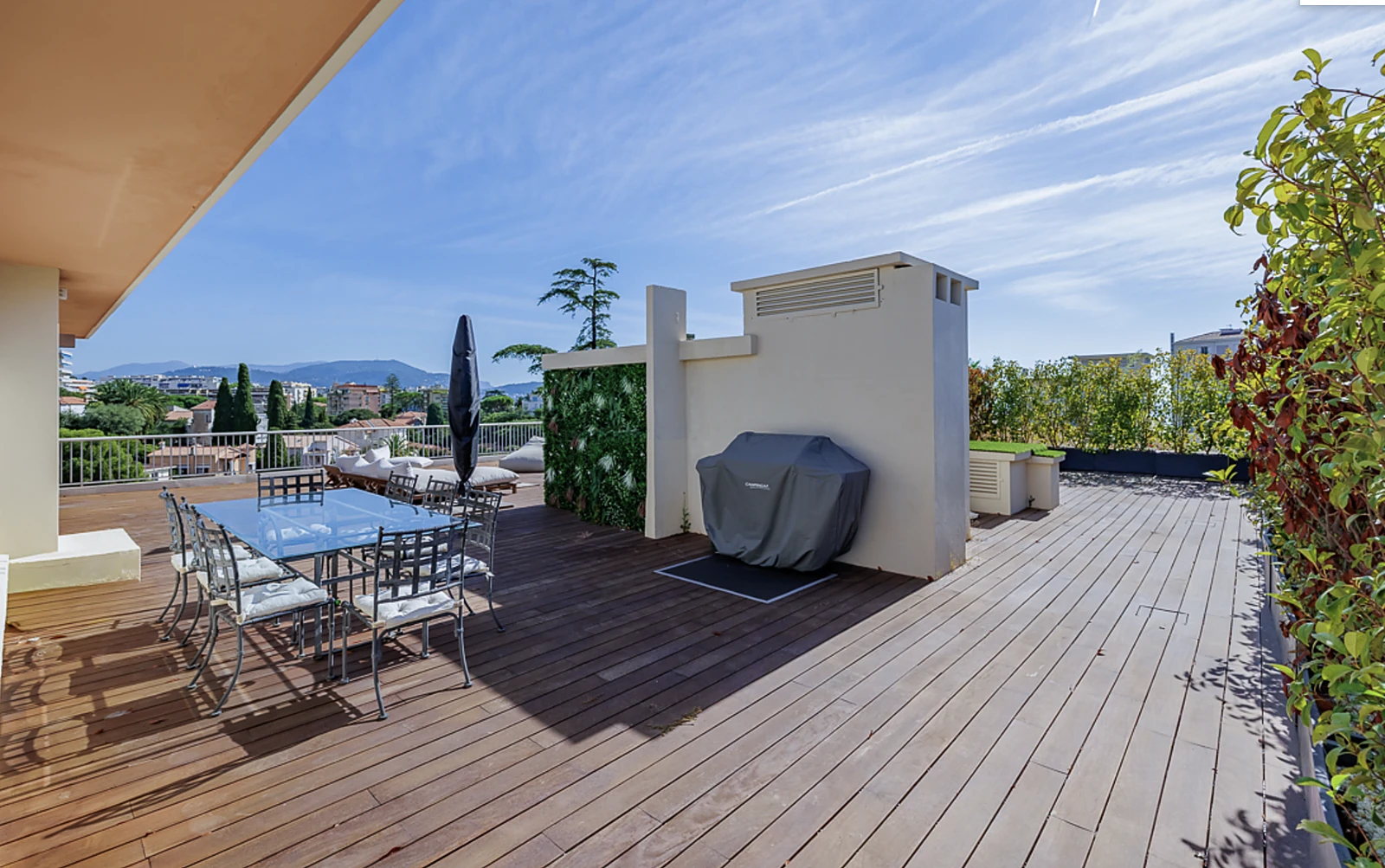 Zona pranzo in terrazza