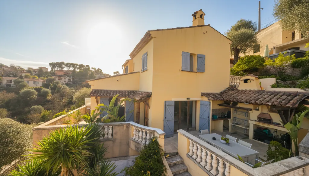 Maison mitoyenne vue collines Falicon